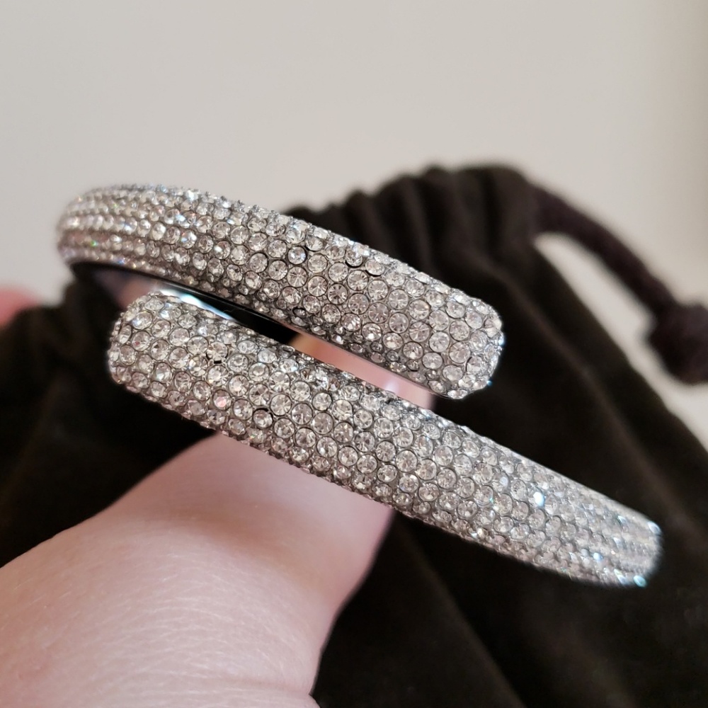 Michael Kors MKJ3668 Silver Pave Cuff